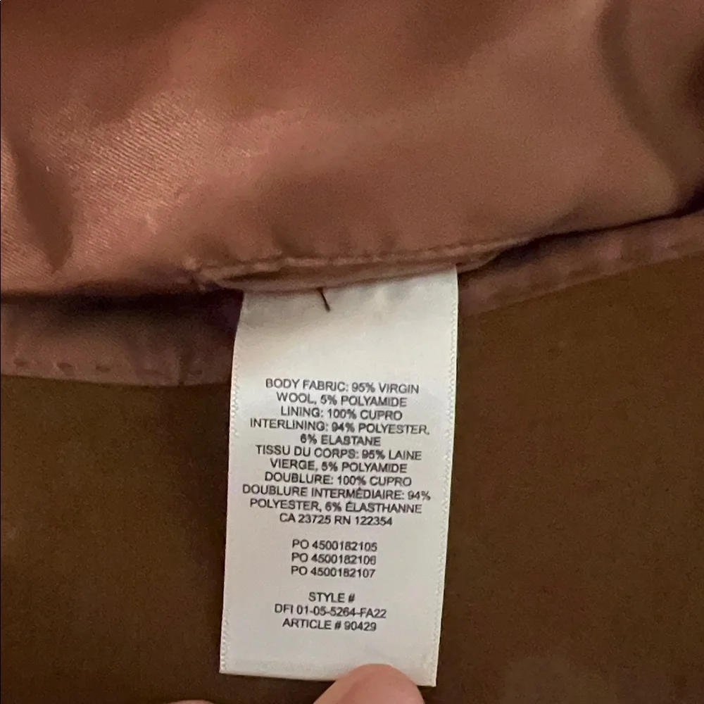 Aritzia Babaton Brown Stedman Coat - Picture 4 of 8